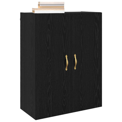 vidaXL Wandschrank 2 pcs Schwarz Eichen-Optik 69,5 x 34 x 90 cm