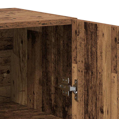 vidaXL Highboard 2 pcs Altholz Holzwerkstoff