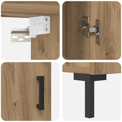 Highboard Artisan-Eiche 69,5 x 34 x 180 cm Holzwerkstoff