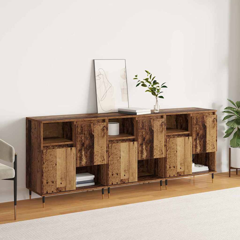 Sideboards 3 pcs Altholz 180 x 35 x 70 cm Holzwerkstoff