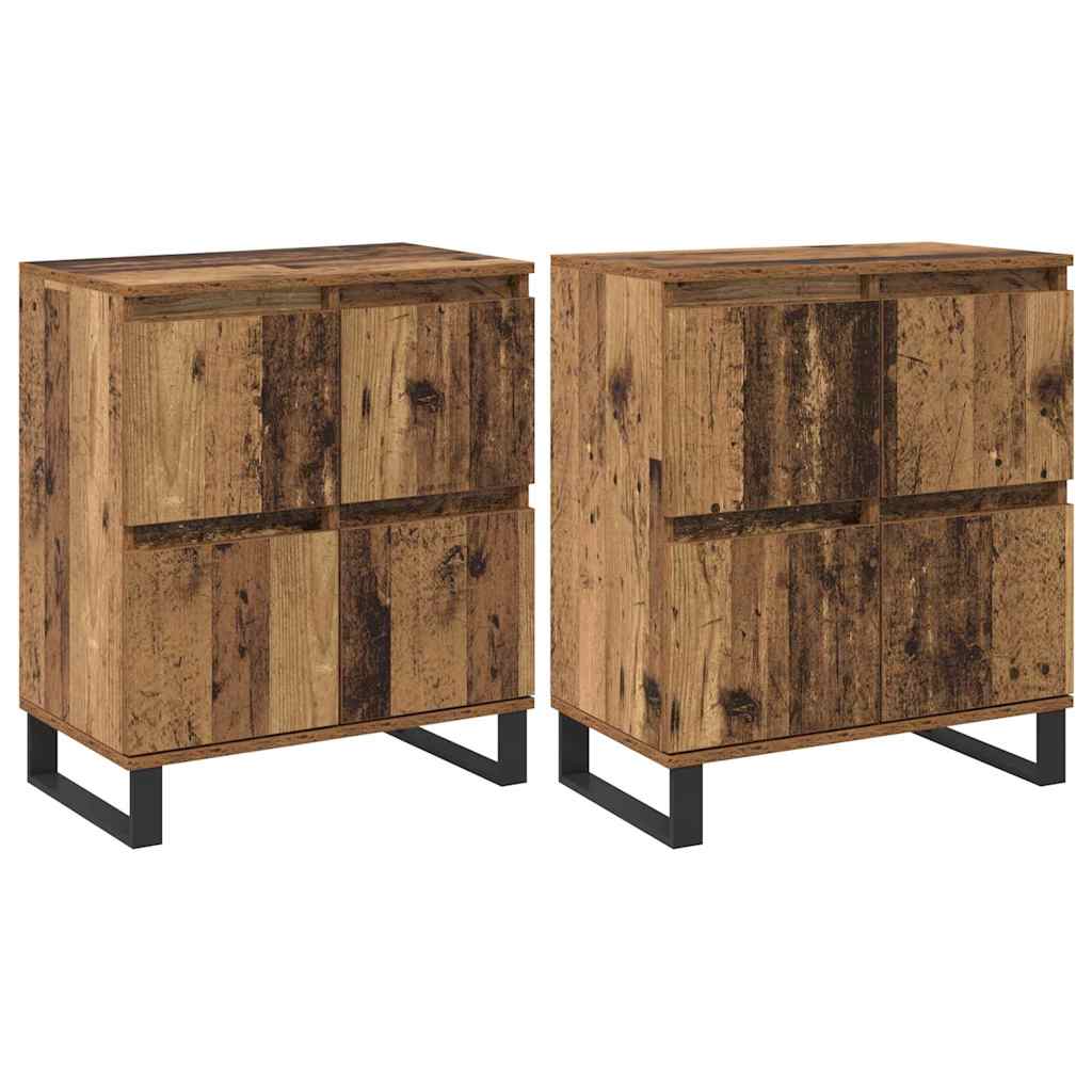 Sideboard 2 pcs Altholz 60 x 35 x 70 cm