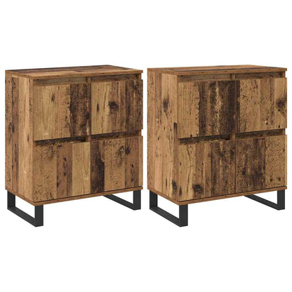 Sideboard 2 pcs Altholz 60 x 35 x 70 cm