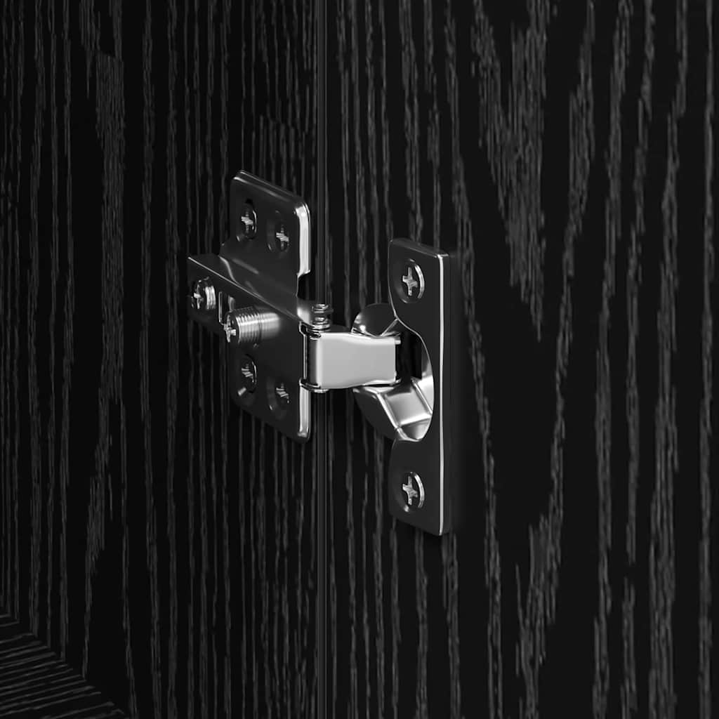 Sideboard 2 pcs Schwarz Eichen-Optik 60 x 35 x 70 cm