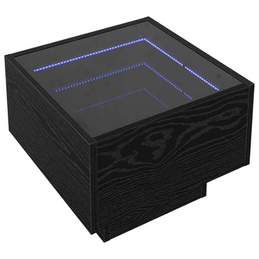 vidaXL Couchtisch Schwarz Eichen-Optik 40 x 40 x 30 cm Holzwerkstoff