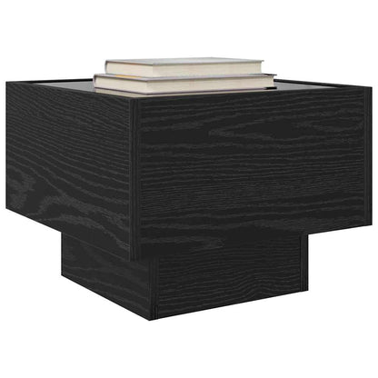 vidaXL Couchtisch Schwarz Eichen-Optik 40 x 40 x 30 cm Holzwerkstoff