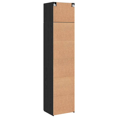 vidaXL Sideboard 3 pcs Schwarz Eichen-Optik