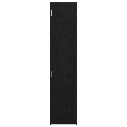 vidaXL Sideboard 3 pcs Schwarz Eichen-Optik