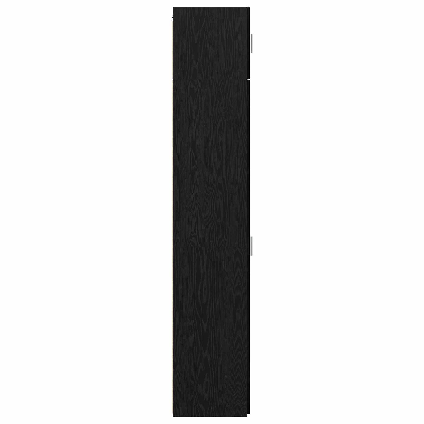 vidaXL Sideboard 3 pcs Schwarz Eichen-Optik