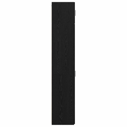 vidaXL Sideboard 3 pcs Schwarz Eichen-Optik