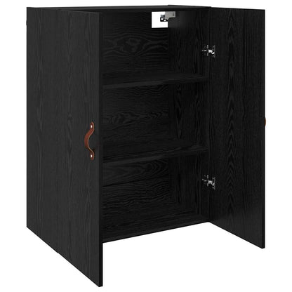 Wandschrank 2 pcs Schwarz Eichen-Optik 69,5 x 34 x 90 cm