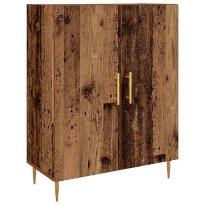 vidaXL Highboard Wandmontiert Altholz 69,5 x 34 x 180 cm Holzwerkstoff
