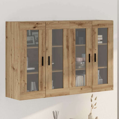 vidaXL Armoires murales 2 pcs Chêne artisan 69,5 x 34 x 90 cm