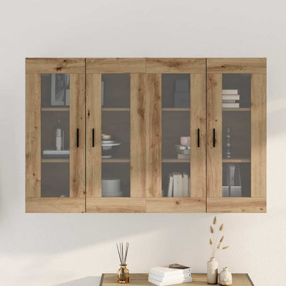 vidaXL Armoires murales 2 pcs Chêne artisan 69,5 x 34 x 90 cm