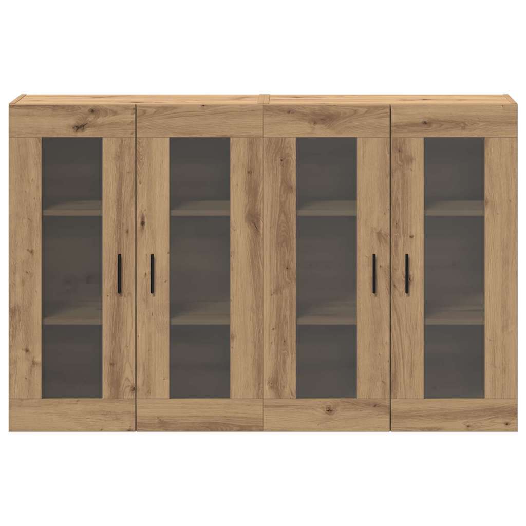 vidaXL Armoires murales 2 pcs Chêne artisan 69,5 x 34 x 90 cm