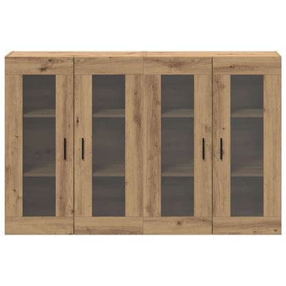 vidaXL Armoires murales 2 pcs Chêne artisan 69,5 x 34 x 90 cm