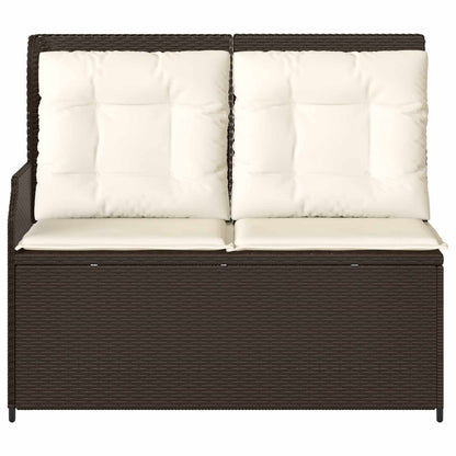vidaXL Banc de jardin marron en polyrotin