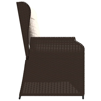 vidaXL Banc de jardin marron en polyrotin
