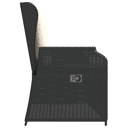 Gartenbank Schwarz Poly-Rattan