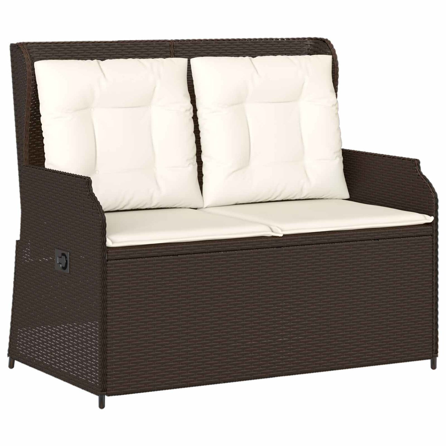 vidaXL Banc de jardin marron en rotin synthétique