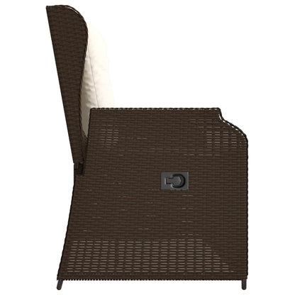 vidaXL Banc de jardin marron en rotin synthétique