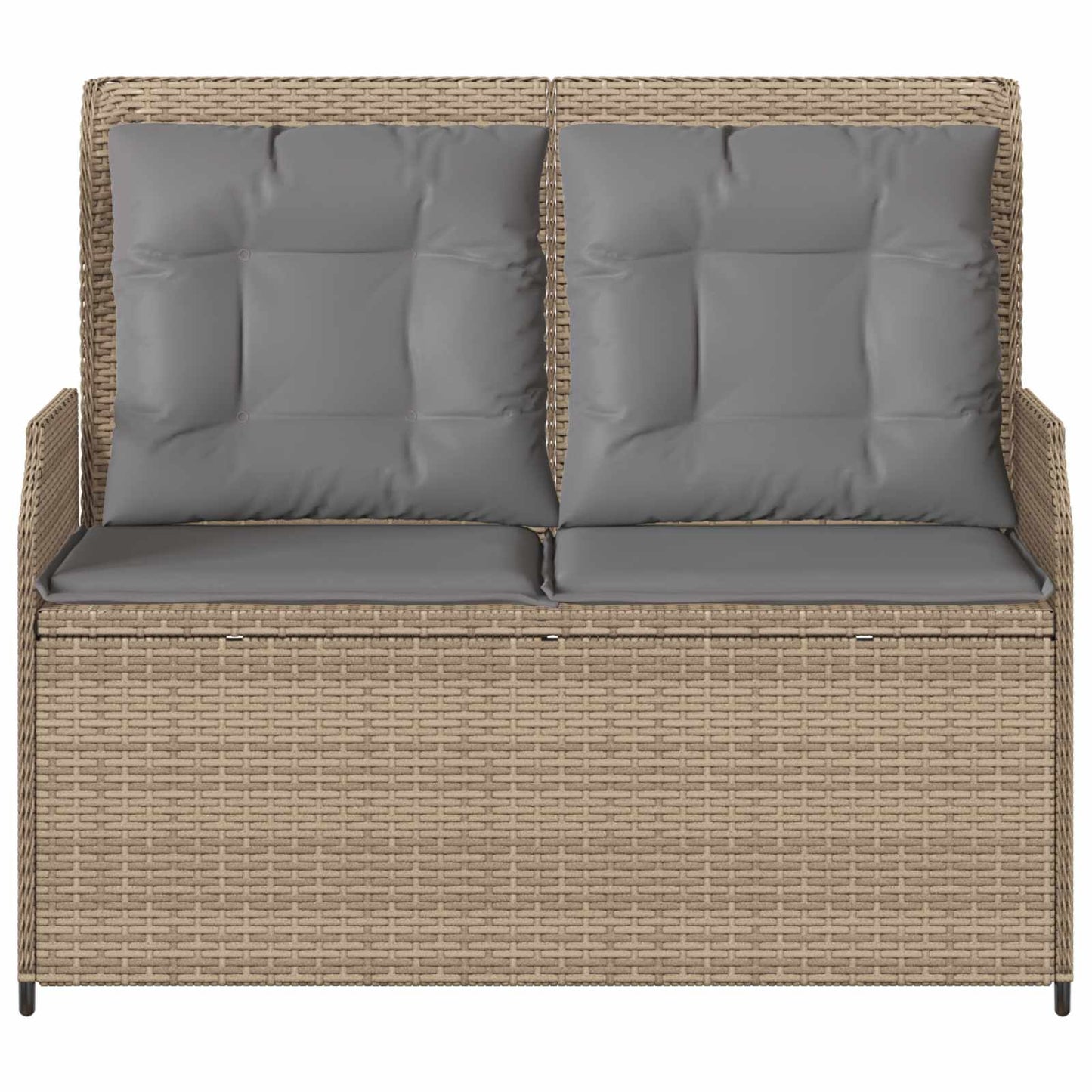 Banc de jardin vidaXL beige en résine tressée