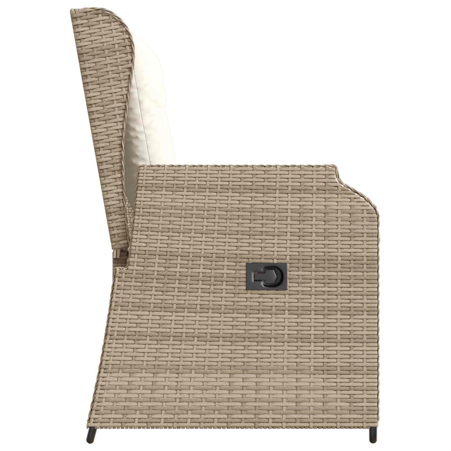 vidaXL Banc de jardin beige en résine tressée
