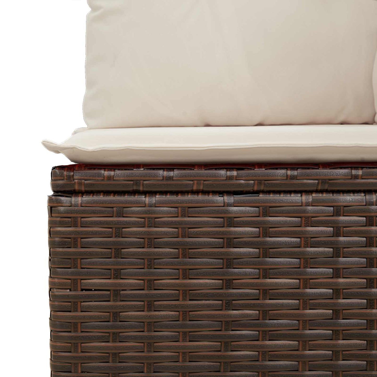 vidaXL Gartenbank Braun Poly-Rattan