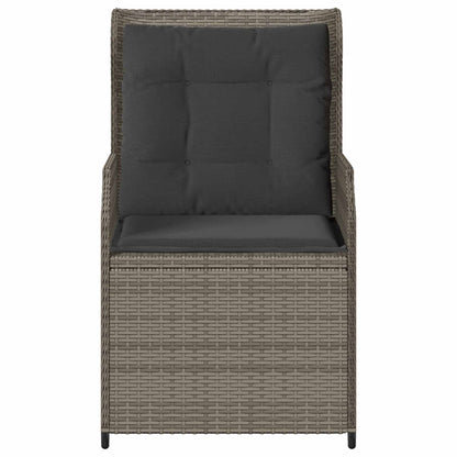 vidaXL Gartenbank 2 pcs Grau Poly-Rattan