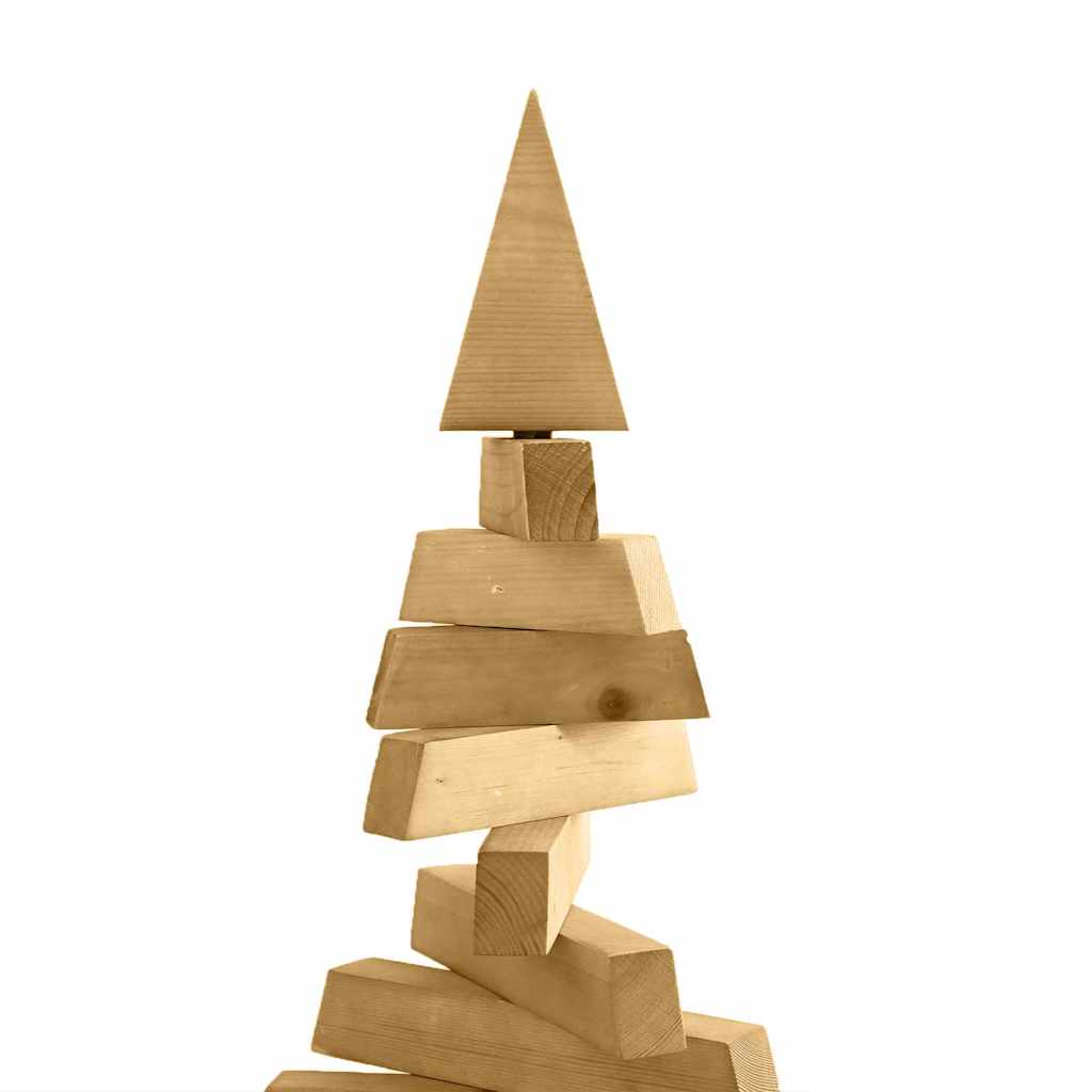 vidaXL Holz Weihnachtsbaum mit Ständer Braun 120 cm Massivholz Kiefer