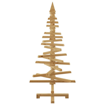 vidaXL Holz Weihnachtsbaum mit Ständer Braun 120 cm Massivholz Kiefer