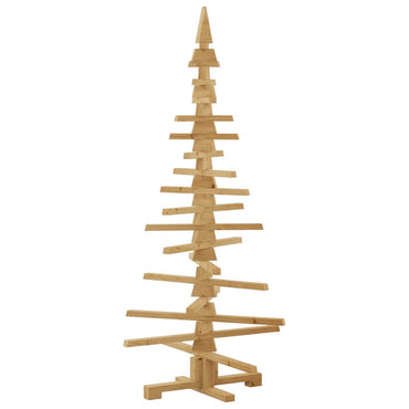 vidaXL Holz Weihnachtsbaum mit Ständer Braun 150 cm Massivholz Kiefer