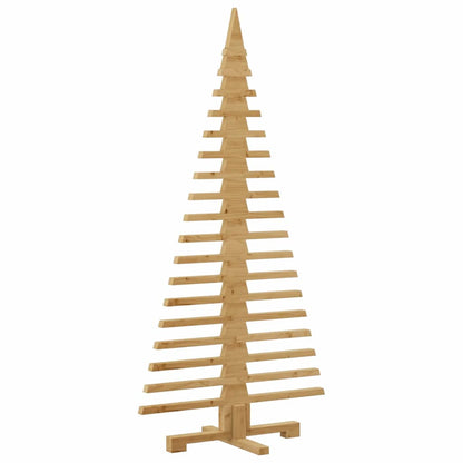 vidaXL Holz Weihnachtsbaum mit Ständer Braun 150 cm Massivholz Kiefer