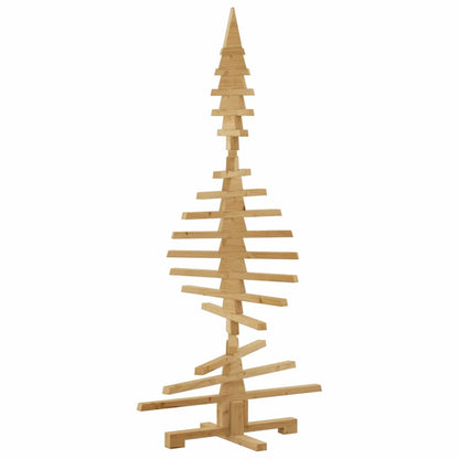 vidaXL Holz Weihnachtsbaum mit Ständer Braun 150 cm Massivholz Kiefer