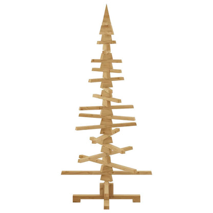 vidaXL Holz Weihnachtsbaum mit Ständer Braun 150 cm Massivholz Kiefer