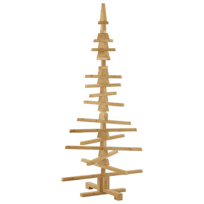 vidaXL Holz Weihnachtsbaum mit Ständer Braun 150 cm Massivholz Kiefer