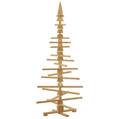 vidaXL Holz Weihnachtsbaum mit Ständer Braun 180 cm Massivholz Kiefer