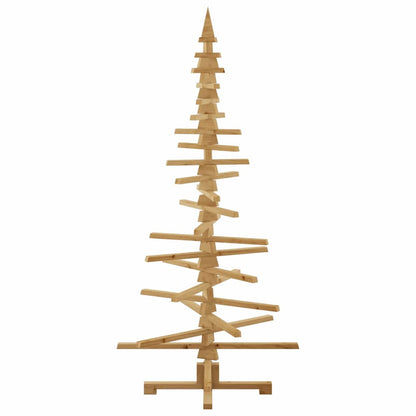 vidaXL Holz Weihnachtsbaum mit Ständer Braun 180 cm Massivholz Kiefer