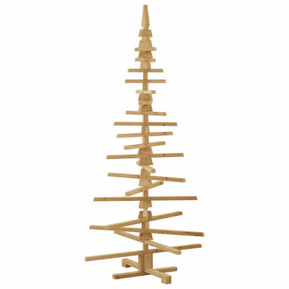 vidaXL Holz Weihnachtsbaum mit Ständer Braun 180 cm Massivholz Kiefer