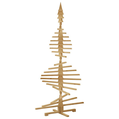 vidaXL Holz Weihnachtsbaum mit Ständer Braun 210 cm Massivholz Kiefer