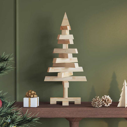 vidaXL Weihnachtsbäume mit Ständer Natur 60 cm Massivholz Kiefer