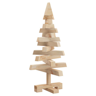 vidaXL Weihnachtsbäume mit Ständer Natur 60 cm Massivholz Kiefer