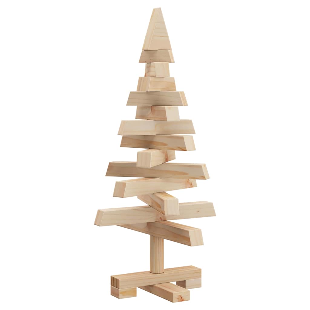 vidaXL Weihnachtsbäume mit Ständer Natur 60 cm Massivholz Kiefer