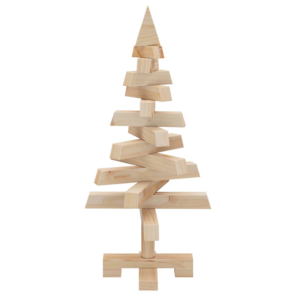 vidaXL Weihnachtsbäume mit Ständer Natur 60 cm Massivholz Kiefer
