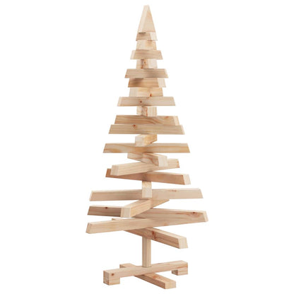 vidaXL Weihnachtsbäume mit Ständer Natur 90 cm Massivholz Kiefer