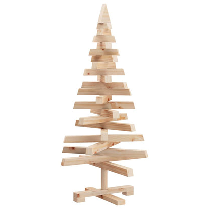 vidaXL Weihnachtsbäume mit Ständer Natur 90 cm Massivholz Kiefer