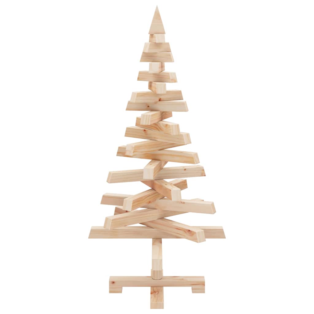vidaXL Weihnachtsbäume mit Ständer Natur 90 cm Massivholz Kiefer