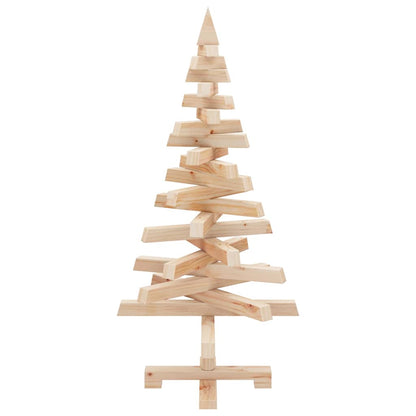 vidaXL Weihnachtsbäume mit Ständer Natur 90 cm Massivholz Kiefer