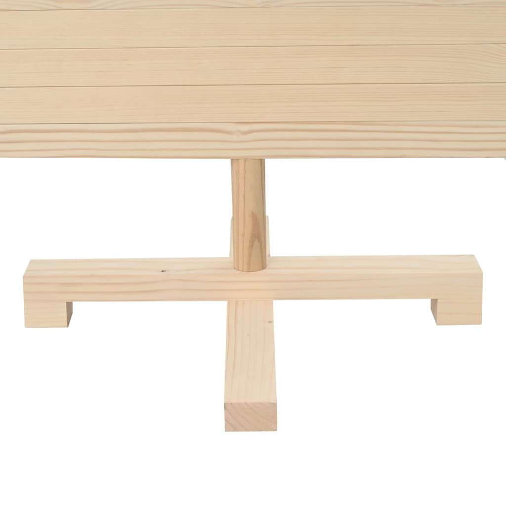 vidaXL Weihnachtsbäume mit Ständer Natur 120 cm Massivholz Kiefer