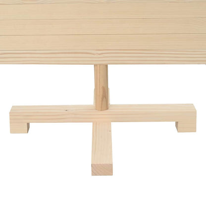 vidaXL Weihnachtsbäume mit Ständer Natur 120 cm Massivholz Kiefer