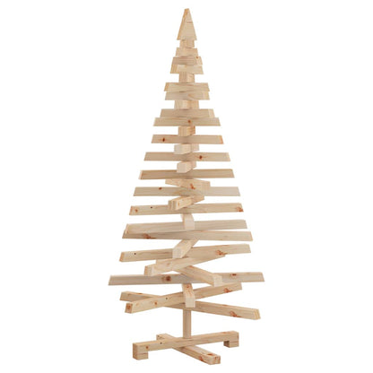 vidaXL Weihnachtsbäume mit Ständer Natur 120 cm Massivholz Kiefer